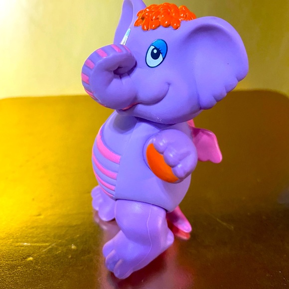 DISNEY WUZZLES VTG 80’S ELERO PURPLE ELEPHANT COLLECTIBLE PVC ACTION FIGURE 4” - Picture 8 of 11